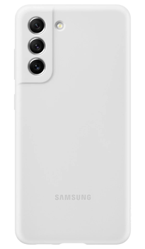 Чехол силиконовый Silicone Cover для Samsung Galaxy S21 FE (G990) White