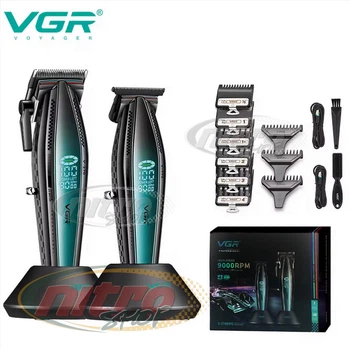 Комплект VGR 2 в 1 V-270/ V-992 GREEN машинка для стрижки и триммер