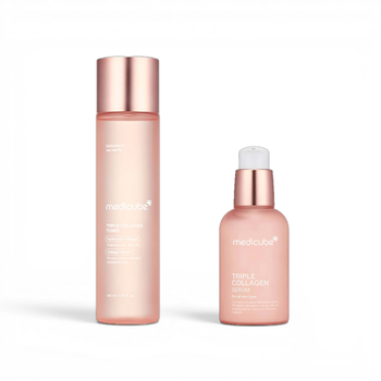 Набор для упругости и сияния кожи Medicube Triple Collagen Toner + Triple Collagen Serum 140 мл + 55 мл