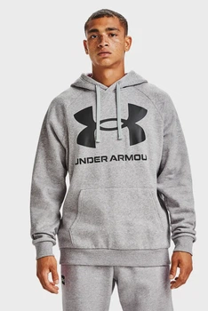 Чоловіче сіре худі UA Rival Fleece Big Logo HD Under Armour XL 1357093-011