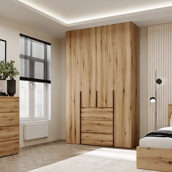 Шкаф распашной комбинированый №1 Light с антресолью 1600x500x2600 Дуб Эвок (GAA2LTK0110000000)