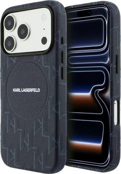 Etui Karl Lagerfeld Monogram Logo MagSafe do Apple iPhone 17 Pro Max Blue (KLHMP17X5PGKLMCB)