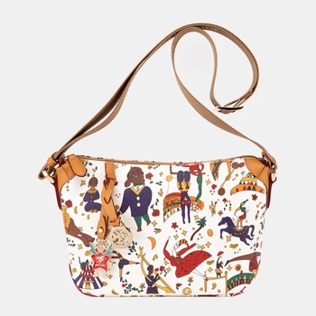 Torebka crossbody damska materiałowa mała Piero Guidi Matilde L10084038 90 Biała (800070359110)