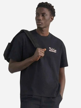 Футболка бавовняна довга чоловіча Dickies Polk Ss DK0A88GOBLK1 M Чорна (800070354597)