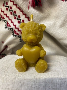 Восковая свеча "Мишка"