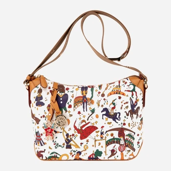 Torebka crossbody damska materiałowa Piero Guidi Beatrice 21AF11985 98 Biała (800070359111)