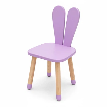 Стільчик ARINWOOD Зайчик Фіолетовий Круглоовальне сидіння 04-2VIOLET
