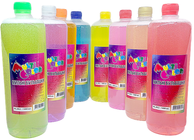 Детские мыльные пузыри для пистолетов "MultiColor" 1 л