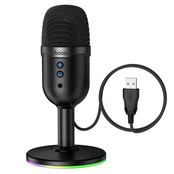 Игровой микрофон Hoco L25 Bright (от USB) Черный