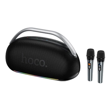 Портативная колонка Bluetooth Hoco HT2 Melody 250Вт с 2-мя микрофонами Черная