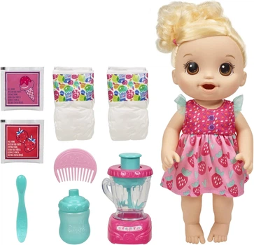 Лялька Бебі Елайв Пупс із міксером Baby Alive Magical Mixer Baby Doll, Strawberry Shake KK007