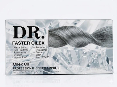 Dr. Faster Oilex Oil Collagen Crystal, интенсивное восстановление с COLLAGEN, 5 ампул
