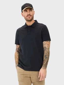 Поло длинное мужское Camel Active Polo 1/2 Arm 409920-5P08-48 L Темно-синее (4064478970438)