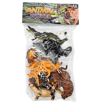 Набор животных для детей Дикие животные Animal World 10 шт