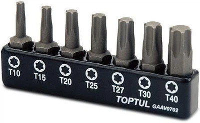 Набір біт 1/4" 7 од Toptul GAAV0702