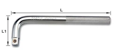 Вороток Г-образний 3/4" 350мм Toptul AFAO2414