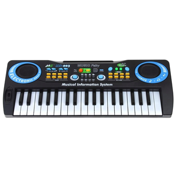 Дитячий синтезатор із мікрофоном від мережі та від батарейок Electronic Organ 37 клавіш