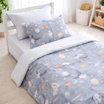 Комплект постільної білизни Mirson Полуторний 143х210 см 22-1468 Dreamy Sky Сатин (2200013261674)