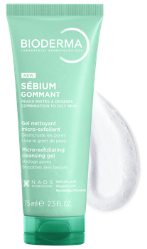 Гель-скраб Гомман Bioderma Sebium Exfoliating Purifying Gel 75 мл