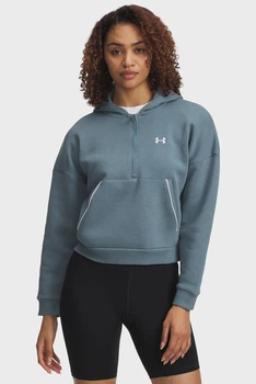 Жіноче бірюзове худі Rival Flc Piped HZ Hoodie Under Armour MD 6003707-587