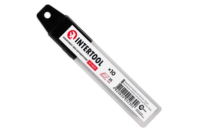 Лезо змінне сегментне для ножа будівельного Intertool 25 мм (в упаковці 10 шт.)