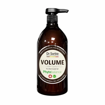 Шампунь для объема Dr. Sorbie Volume Shampoo 1000 мл антихлорный фитошампунь для тонких волос