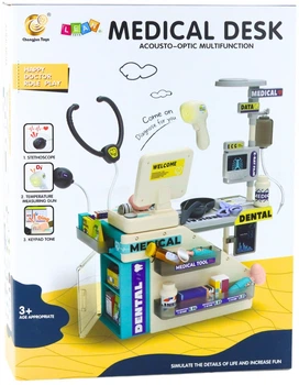 Zestaw lekarski LeanToys dentysta farmaceuta z akcesoriami i efektami 51 elementów 741161 (5905991077213)