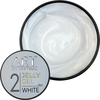 Гель для нарощування та моделювання нігтів ART Jelly Gel №2 White 15 мл