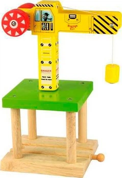 Аксесуари до наборів з поїздами Bigjigs Toys Дерев'яний кран 2999283 (691621091753)