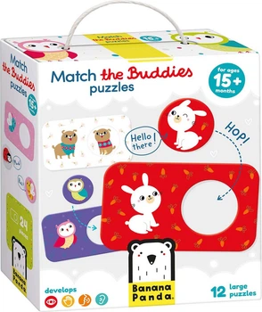 Puzzle Banana Panda Match the Buddies 12 elementów 3695050 (5902983490302)