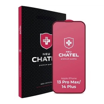 Защитное стекло NEU Chatel для iPhone 13 Pro Max/14 Plus (Black)