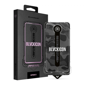 Защитное стекло ArmorStandart BLVCKICON SUPREME EZ для Apple iPhone 13/13 Pro/14 (Black)