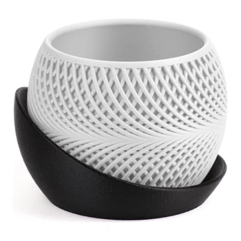 Кашпо h3li0 Drift Planter (Black/White) 720 мл