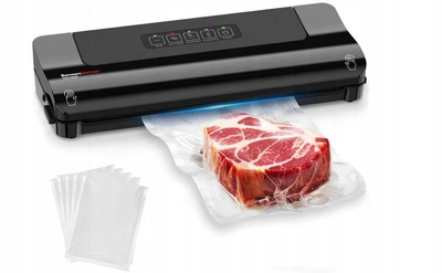 Вакуумний пакувальник Bonsenkitchen VS1900, 125 Вт, для сухих та вологих продуктів