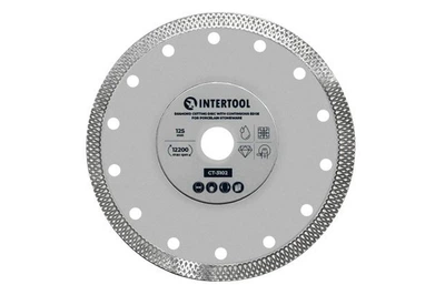 Диск алмазний відрізний Intertool 125 мм плитка керамограніт