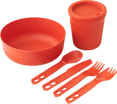 Zestaw naczyń Sea To Summit Passage Dinnerware Set dla 1 osoby 6 szt. Spicy Orange (STS ACK037051-120816)