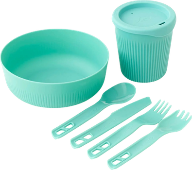 Zestaw naczyń Sea To Summit Passage Dinnerware Set dla 1 osoby 6 szt. Aqua Sea (STS ACK037051-120215)