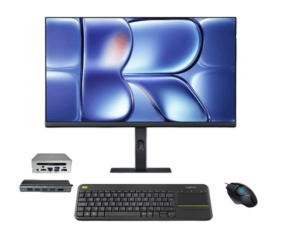 Комплект ПК GenMachine Ryzen 7 6800H 32GB 512GB Монітор Redmi 27″ Logitech клавіатура миша Hub 10-в-1 (002333)