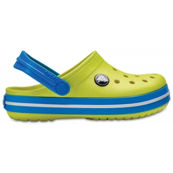 Крокси дитячі сабо Crocs Crocband Kids Tennis Ball Green Ocean 25 лимонні