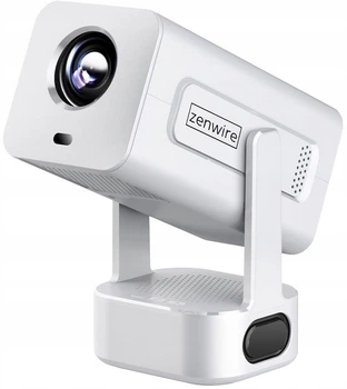 Проектор портативный Zenwire Android 13 WiFi 360 Full HD 4K к телефону IMC360 White (5904507521776)