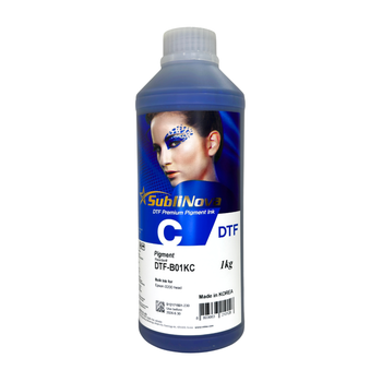 Пігментне чорнило InkTec, серія: SubliNova DTF Premium Pigment Ink (DTF – CYAN – 1л)