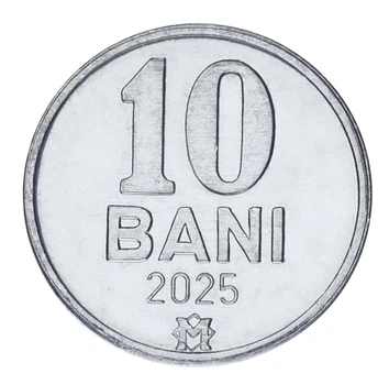 Монета Молдавия 10 бани 2025 UNC