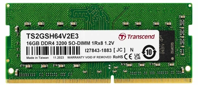 Оперативна пам’ять Transcend 16GB DDR4 3200 SO-DIMM 1Rx8 1.2V (TS2GSH64V2E3)