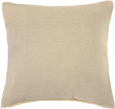 Наволочка вязаная Home Line Tonk Line Косы Бежевая 40х40 см (193265 HL)