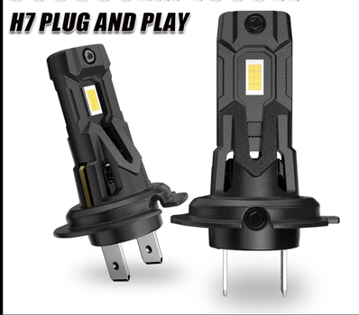 LED лампи H7 90W з активним охолодженням та Canbus, 2 шт для яскравого світла
