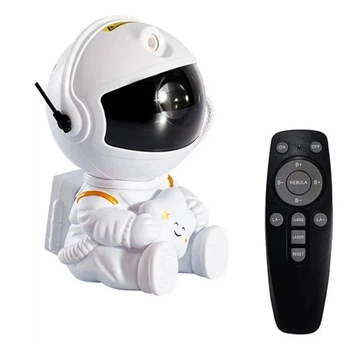 Детский ночник проектор звездного неба Астронавт Sky Star Astronaut Lamp лазерный проектор галактики с пультом