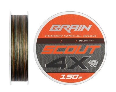 Шнур тонучий Brain Scout 4X 150м Camo 0,163мм