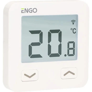 Кімнатний термостат Engo Controls E10-W бездротовий Wi-Fi Білий 63208 (5904665764022)
