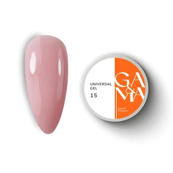 Гель для наращивания ногтей Universal Gel 015 (бежевый) GA&MA (GÉMELY), 15 мл