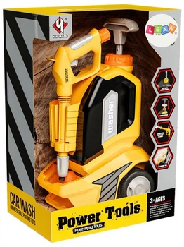 Мийка високого тиску іграшкова LeanToys Power Tools з аксесуарами 4 елементи 668997 (5905991025603)